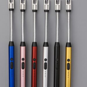 USB Rechargeable Electric Lighter with Flexible Neck, Windproof Flameless Arc,